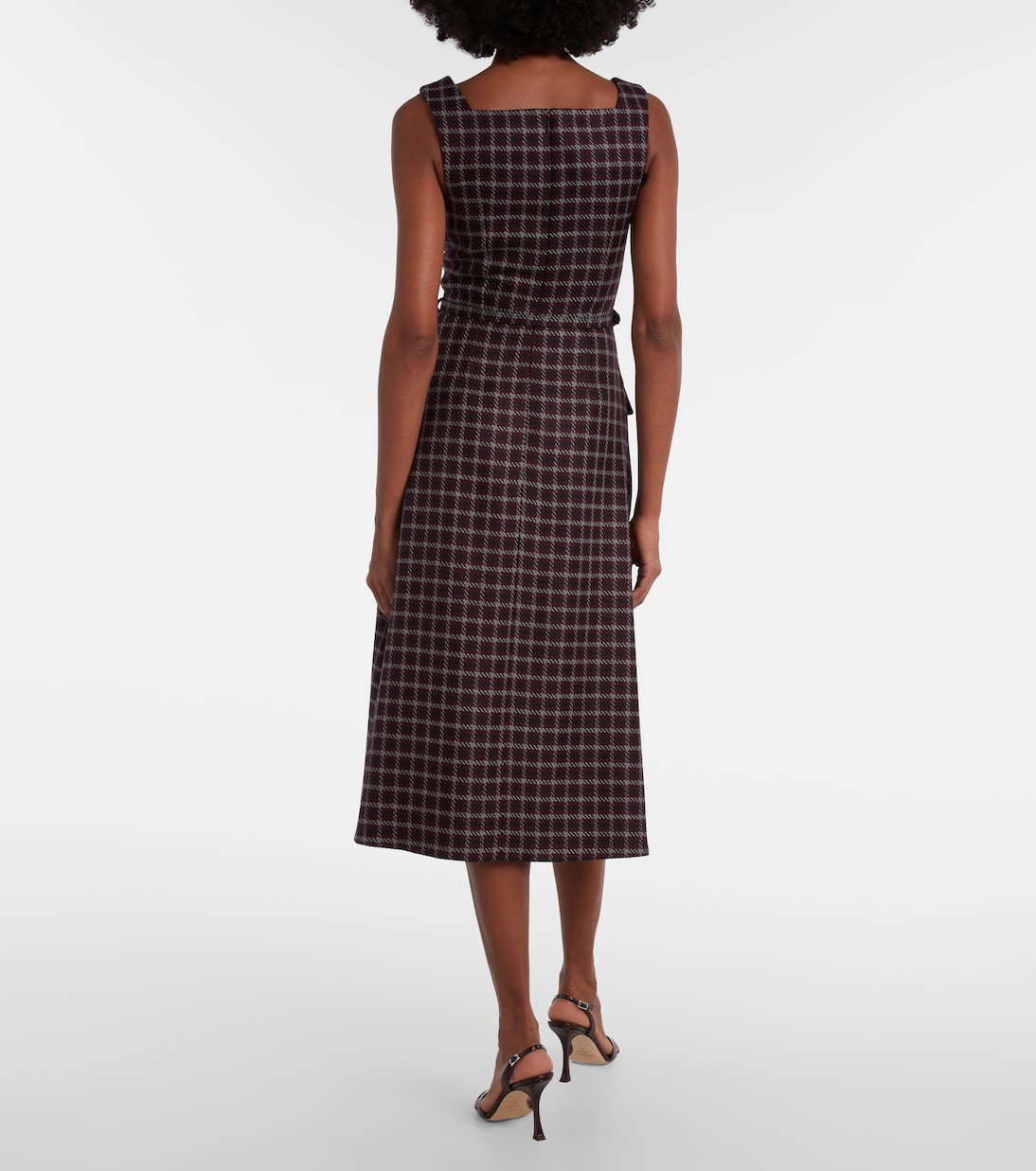 Petra houndstooth wool-blend midi dress | Emilia Wickstead