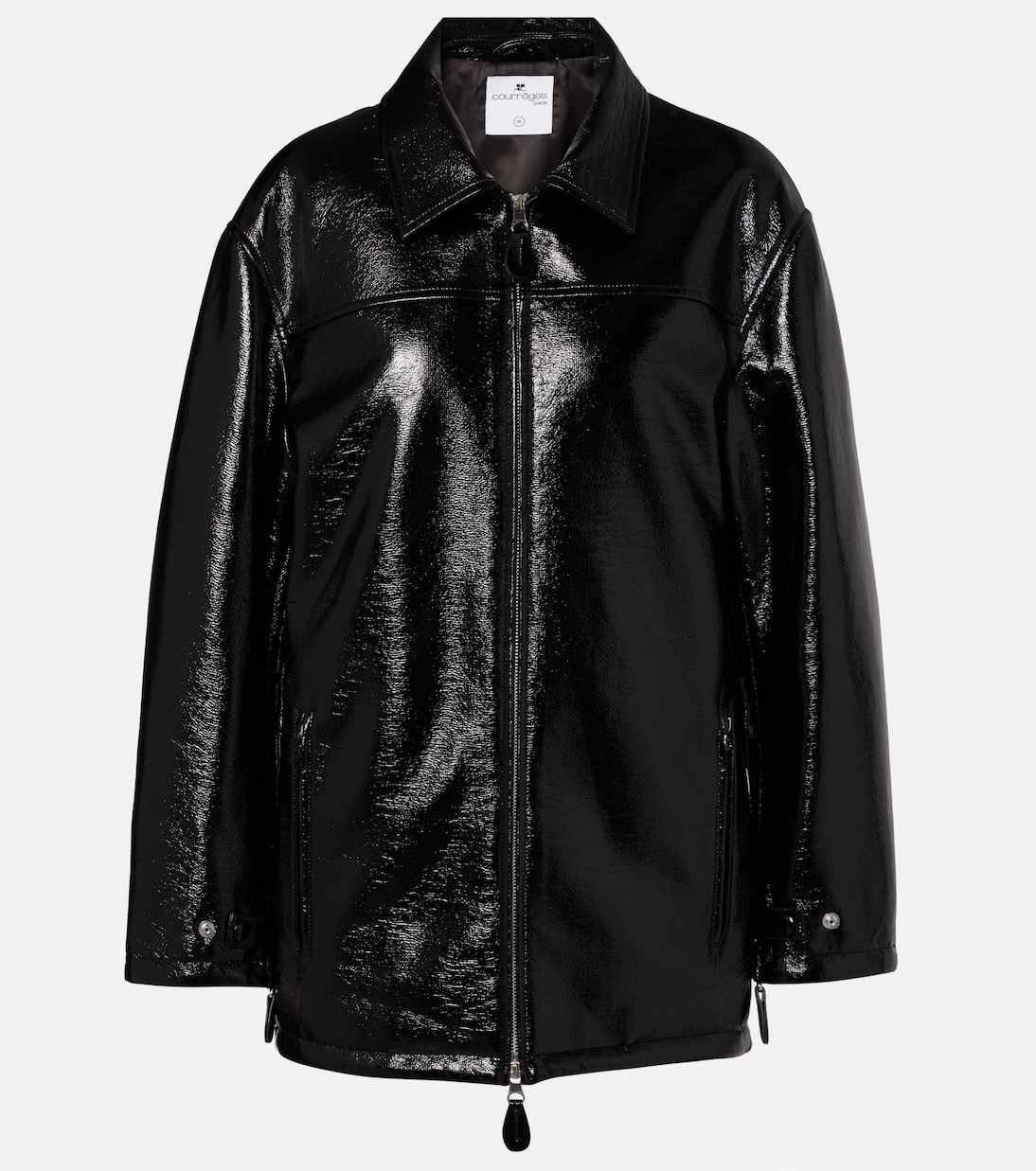 Coated cotton-blend jacket | Courrèges