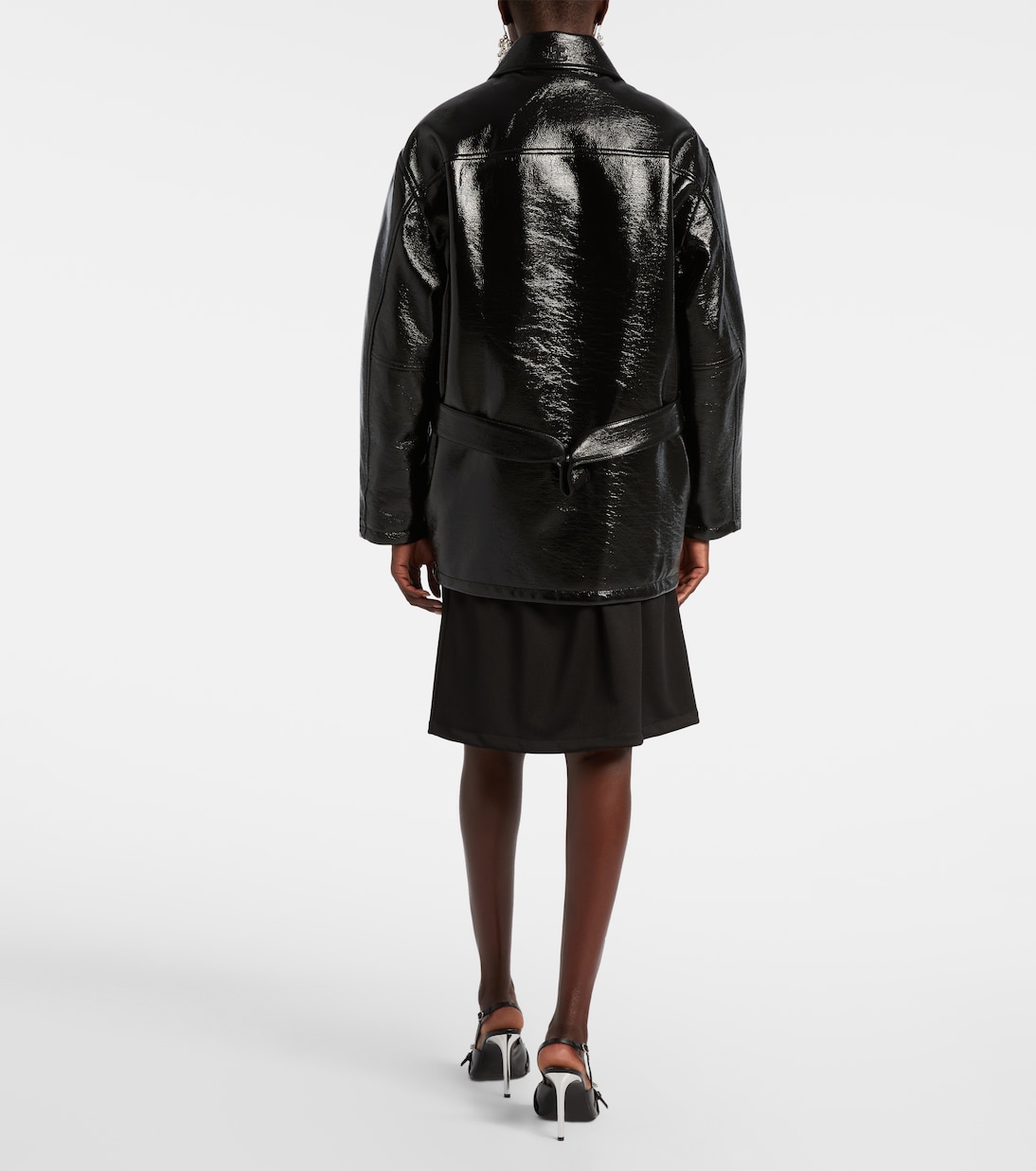 Coated cotton-blend jacket | Courrèges