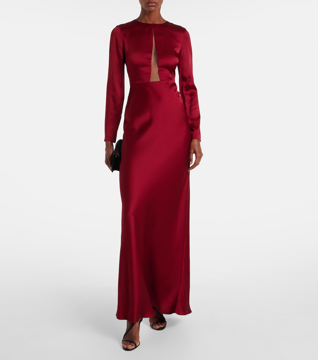 Bird satin maxi dress | Max Mara