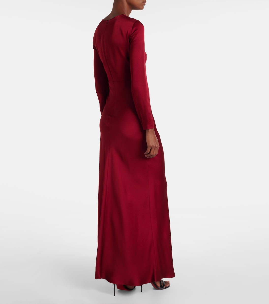 Bird satin maxi dress | Max Mara