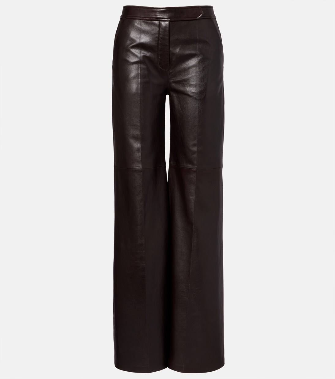 Pantalon évasé à taille haute en cuir | Dorothee Schumacher