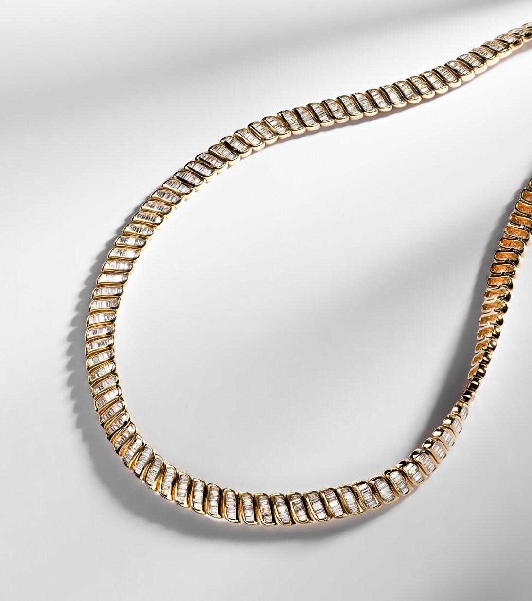 Zoe 18kt gold choker with diamonds | Anita Ko