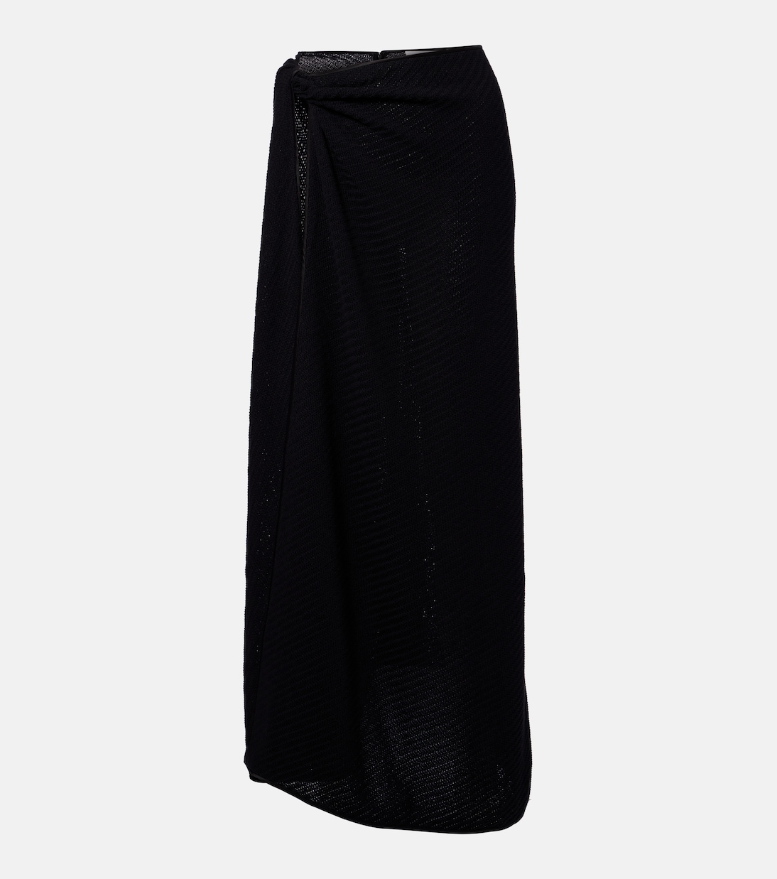 Knitted cotton-blend maxi skirt | Christopher Esber