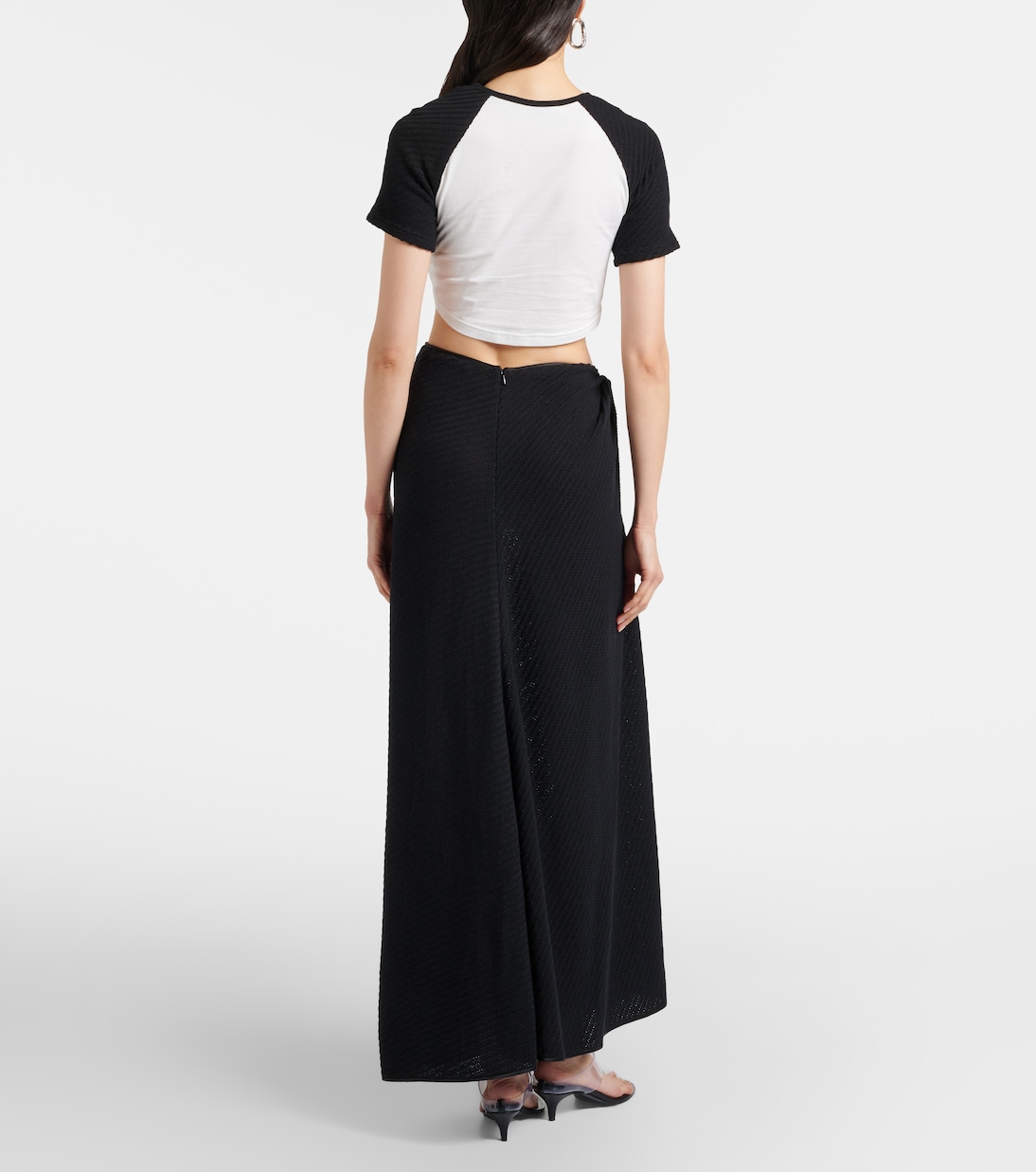 Knitted cotton-blend maxi skirt | Christopher Esber