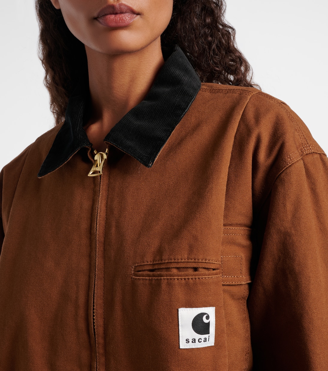 X Carhatt Wattierte Jacke aus Baumwoll-Canvas | Sacai