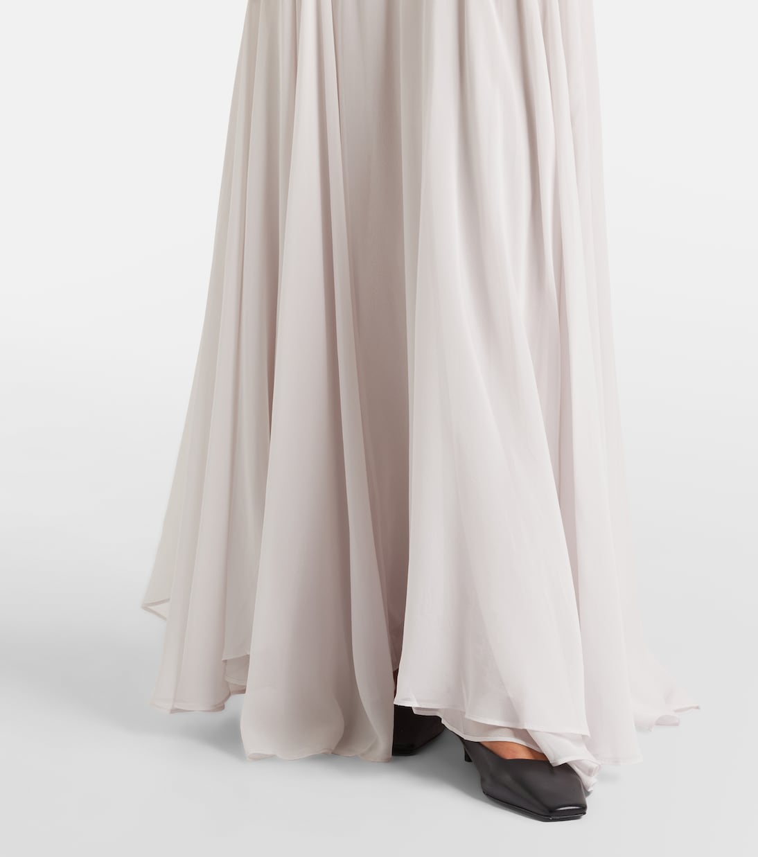 Cordelia silk satin and chiffon maxi dress | Tove
