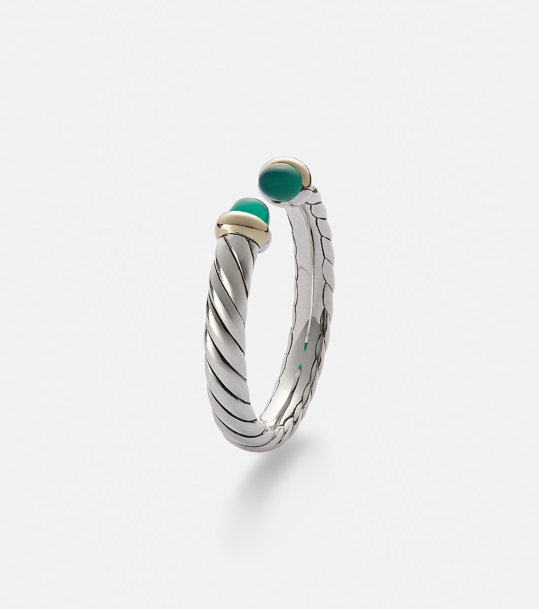 Anillo Petite Cable de plata de ley (925) con ónice | David Yurman