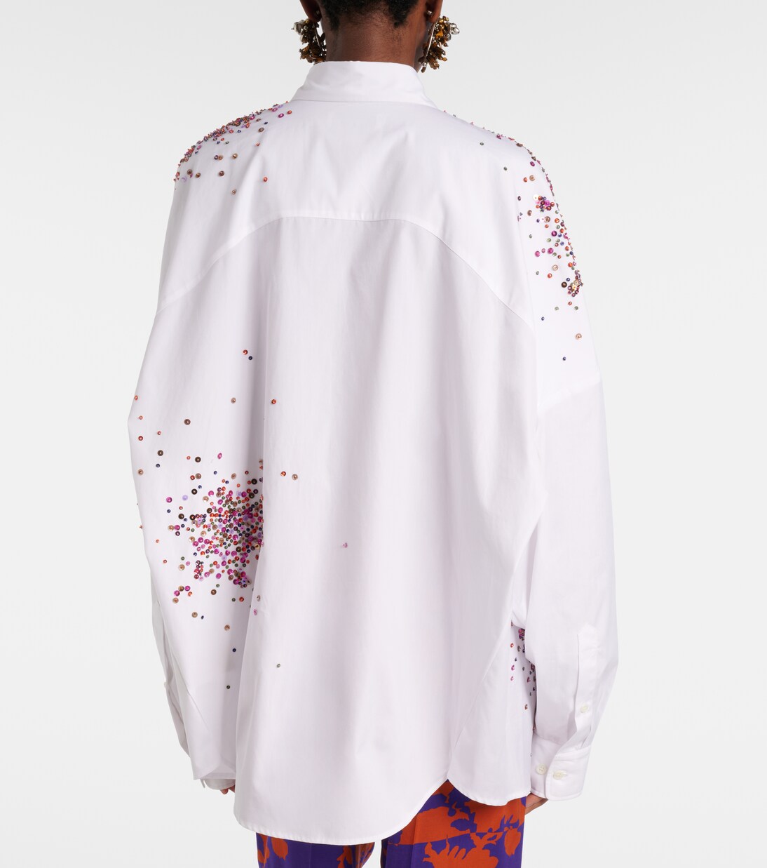 시퀸 코튼 셔츠 | Dries Van Noten