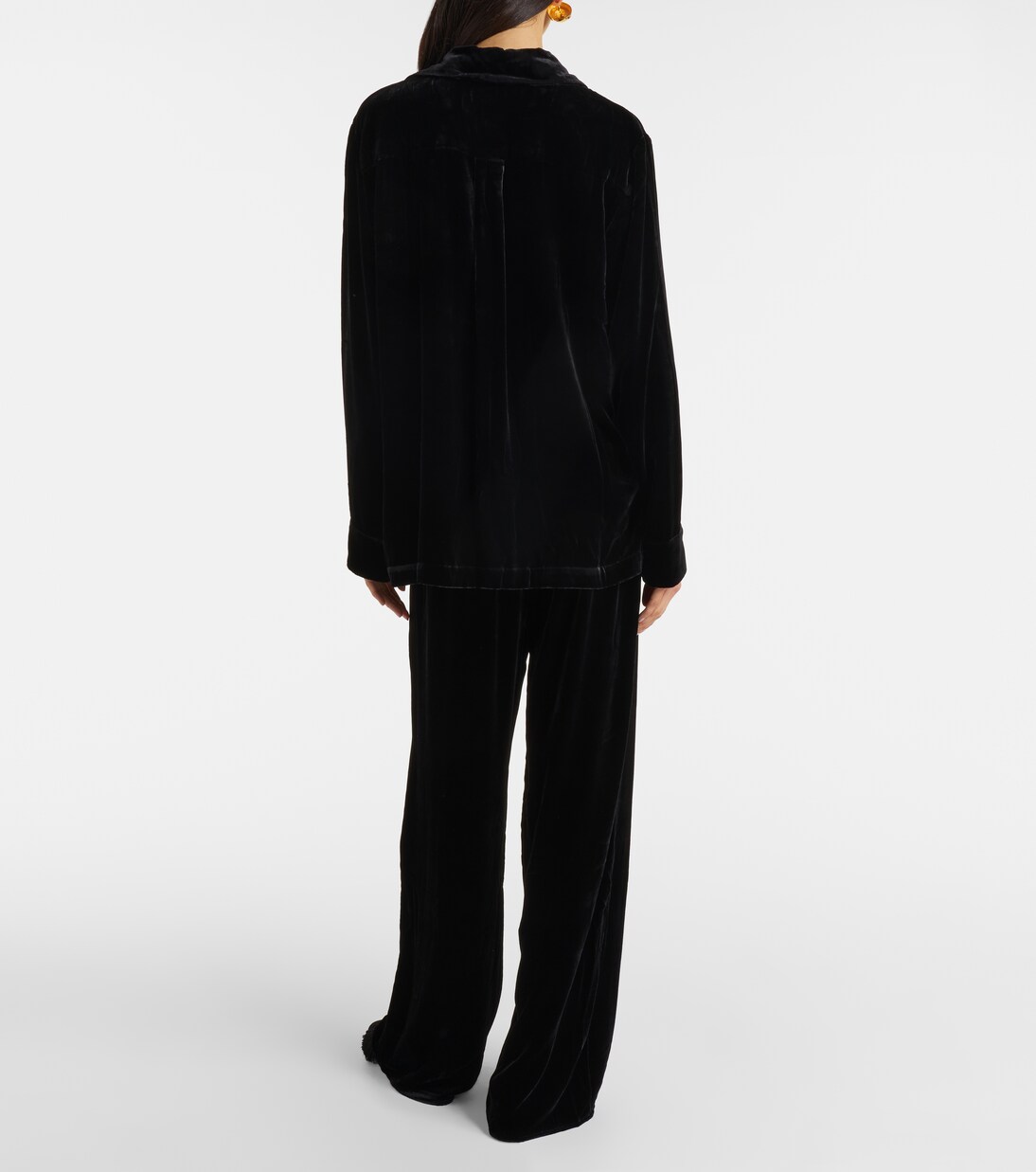 Austin velvet wide-leg pants | Asceno