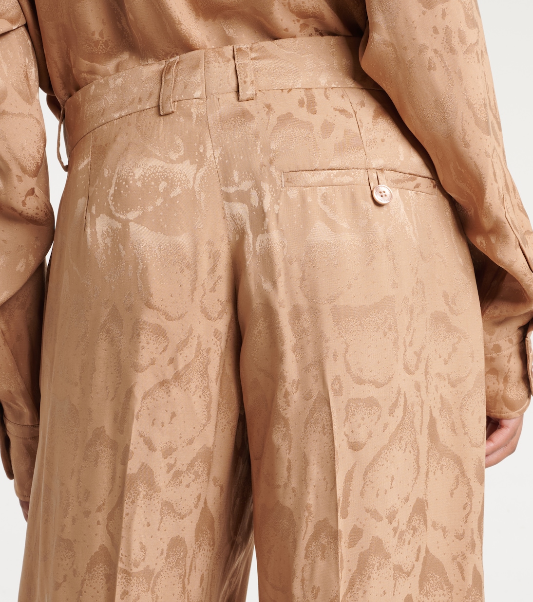 Weite Hose aus einem Seidengemisch | Stella McCartney