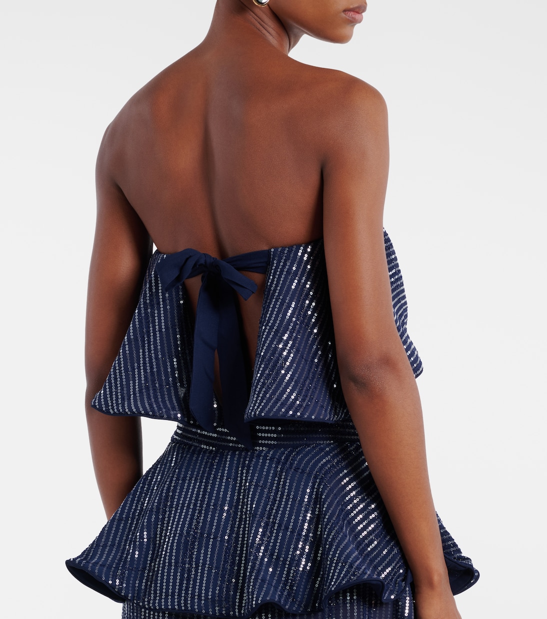 Cropped-Top mit Pailletten | Adriana Degreas