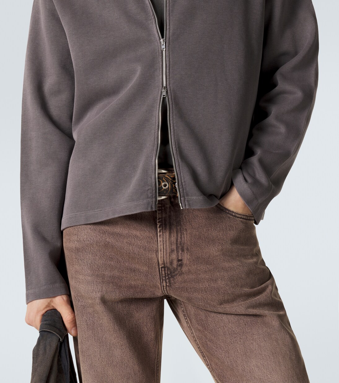 Shrunken cotton zip-up sweatshirt | Our Legacy