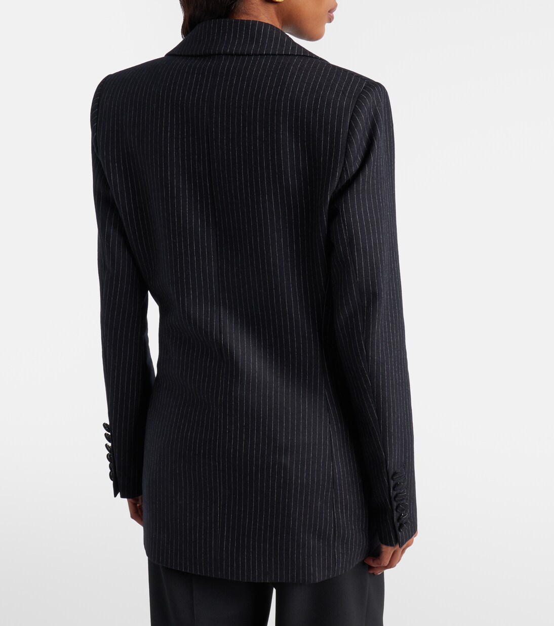 Pinstripe wool-blend blazer | Nina Ricci