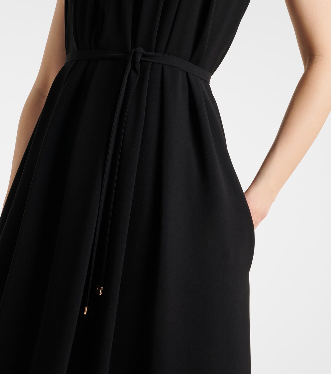 Elegante Sax crêpe strapless gown | Max Mara