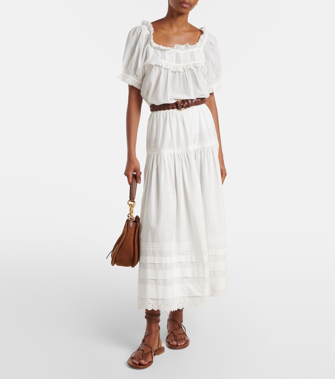 Frances lace-trimmed cotton-blend top | Dôen