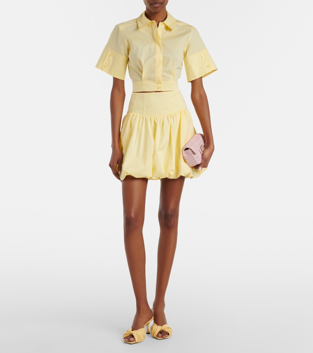 Pippa cotton-blend poplin miniskirt | Simkhai