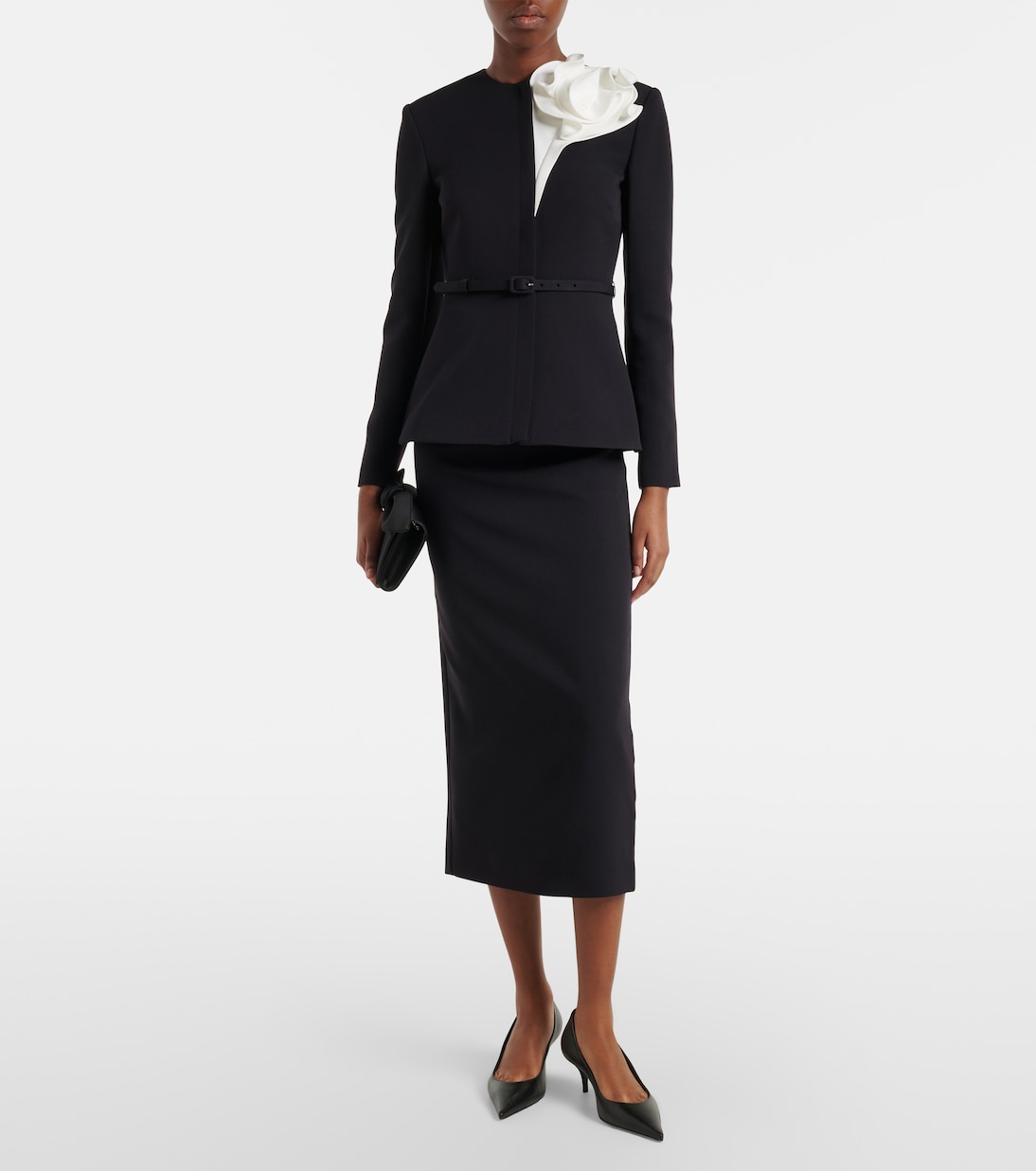 Crêpe pencil skirt | Roland Mouret