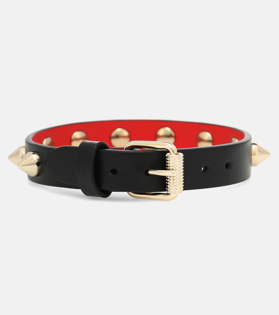 Bracelet Loubilink en cuir à ornements | Christian Louboutin