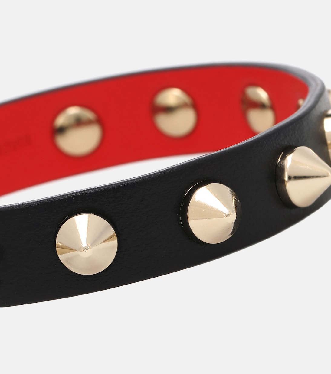 Bracelet Loubilink en cuir à ornements | Christian Louboutin