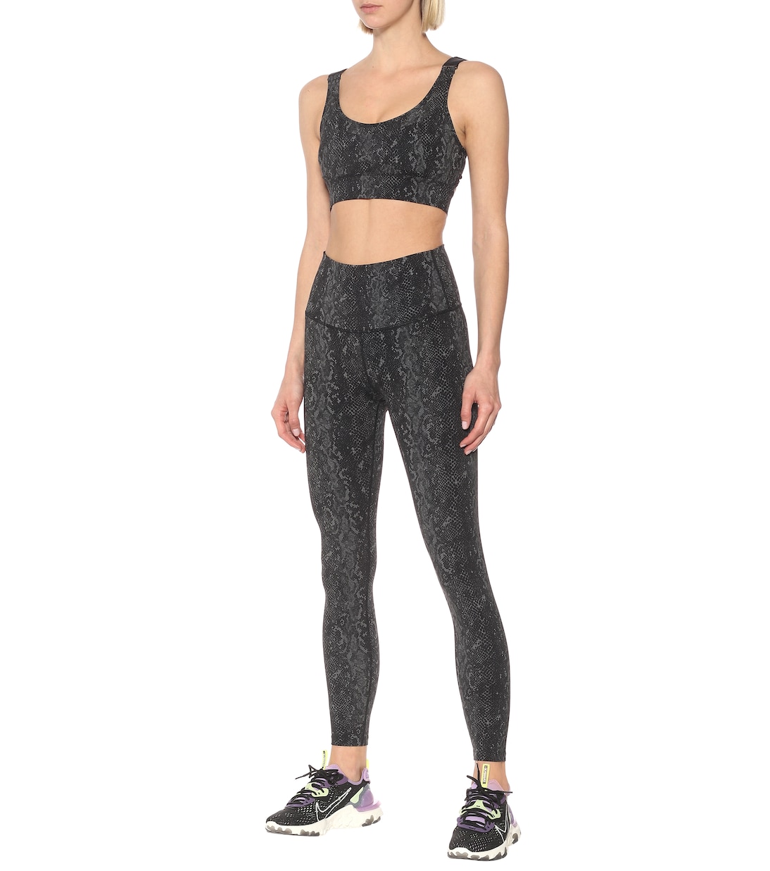 Edris snake-print sports bra | Varley