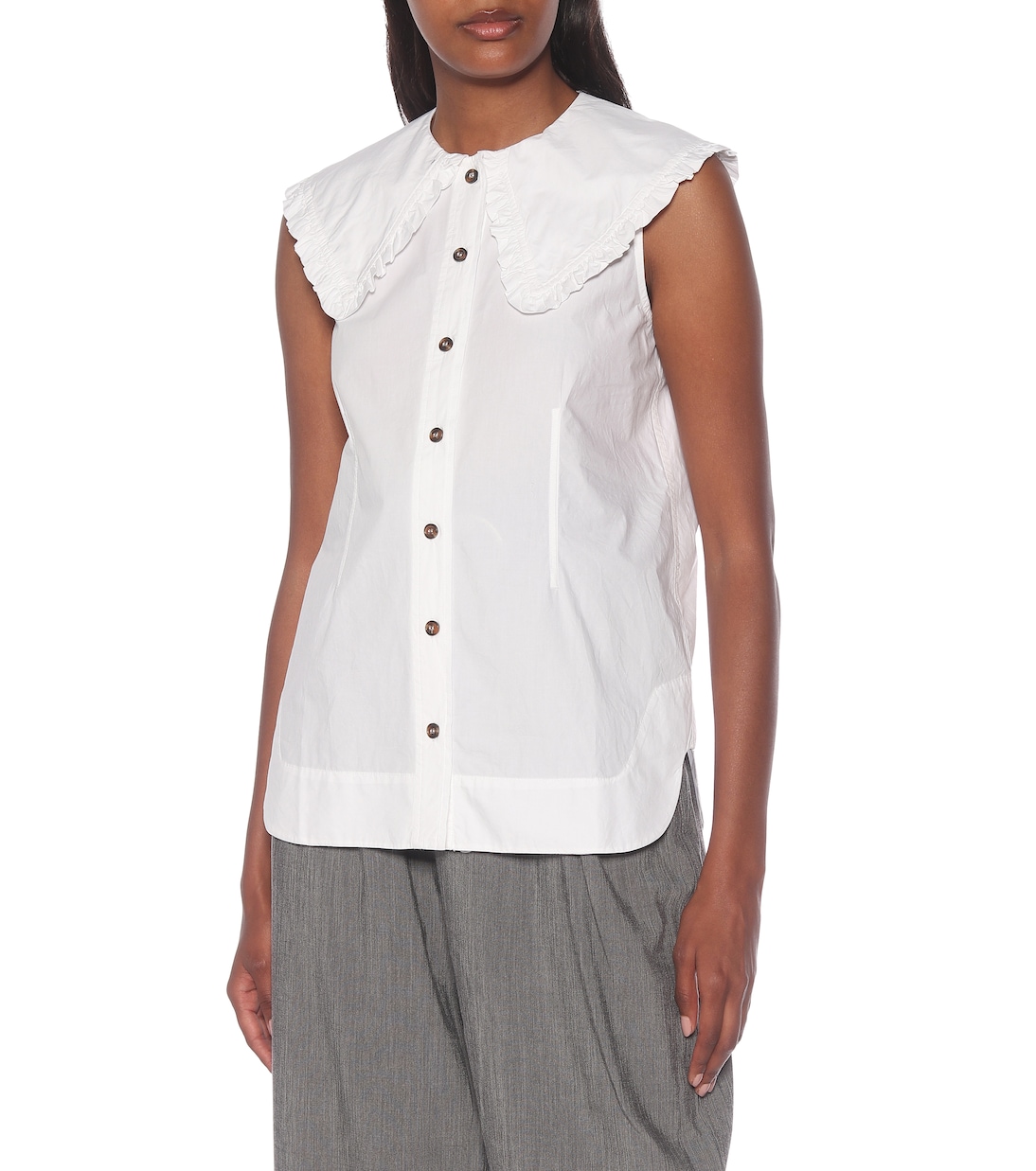 Camicia in popeline di cotone | Ganni