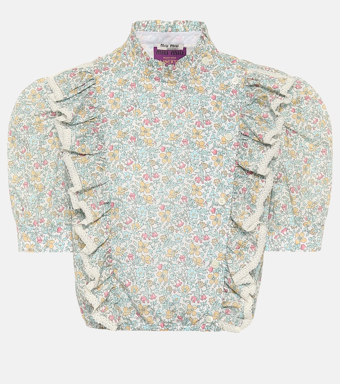 Top a stampa in cotone Liberty | Miu Miu