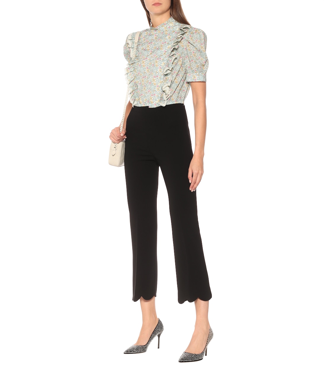 Top a stampa in cotone Liberty | Miu Miu