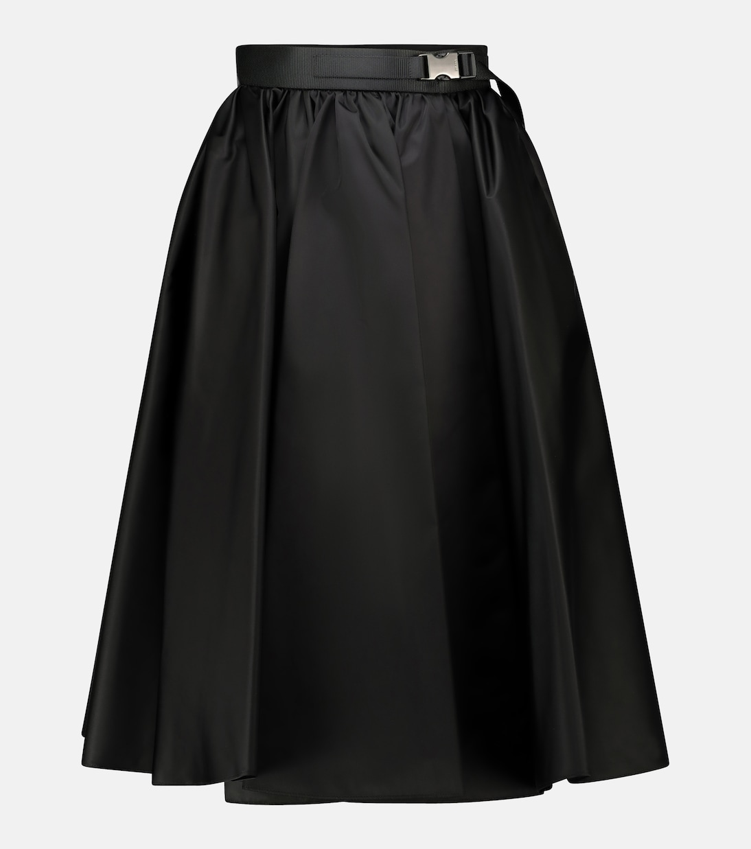 Gonna midi in gabardine Re-Nylon | Prada
