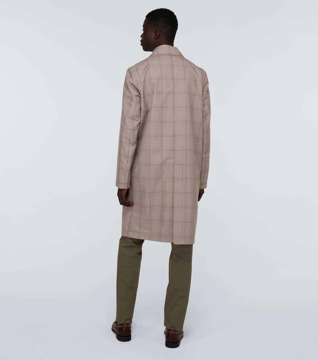 Karierter Trenchcoat | Caruso