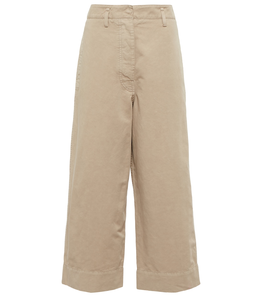 Cotton and linen cropped pants | Lemaire