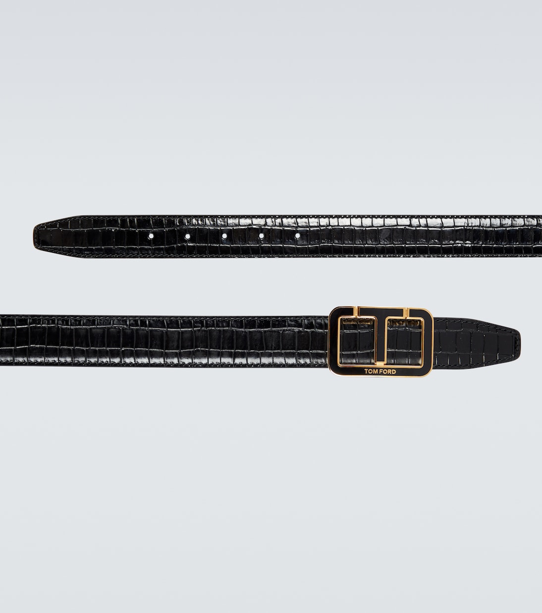 Cinturón de piel grabada con logo | Tom Ford