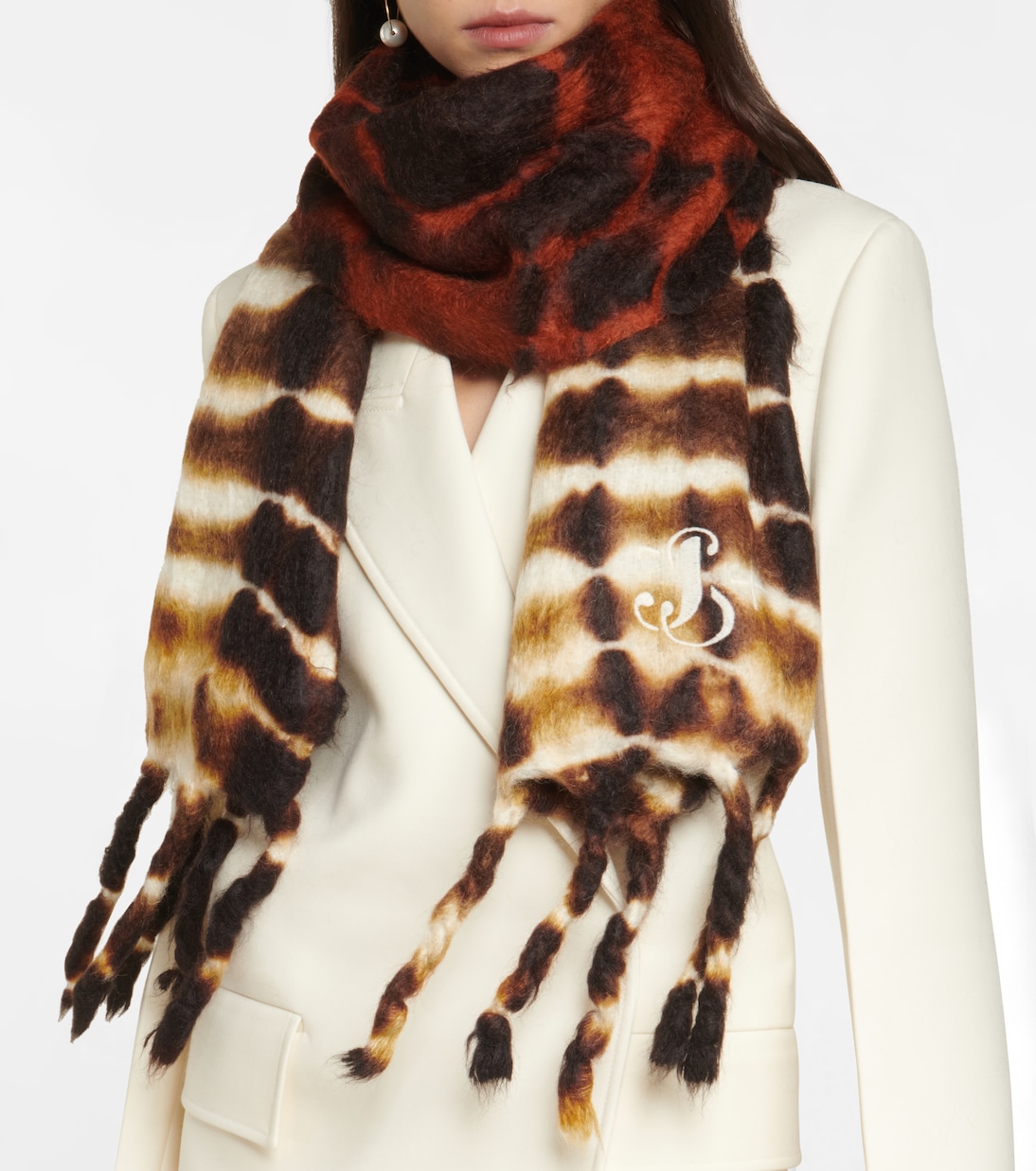Bufanda en mezcla de lana de mohair | Jil Sander