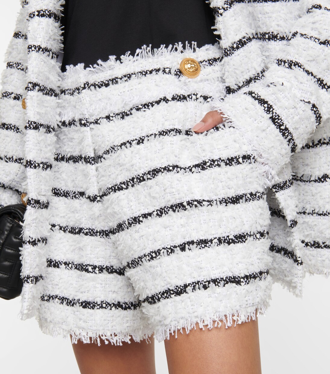 Shorts in tweed bouclé | Balmain