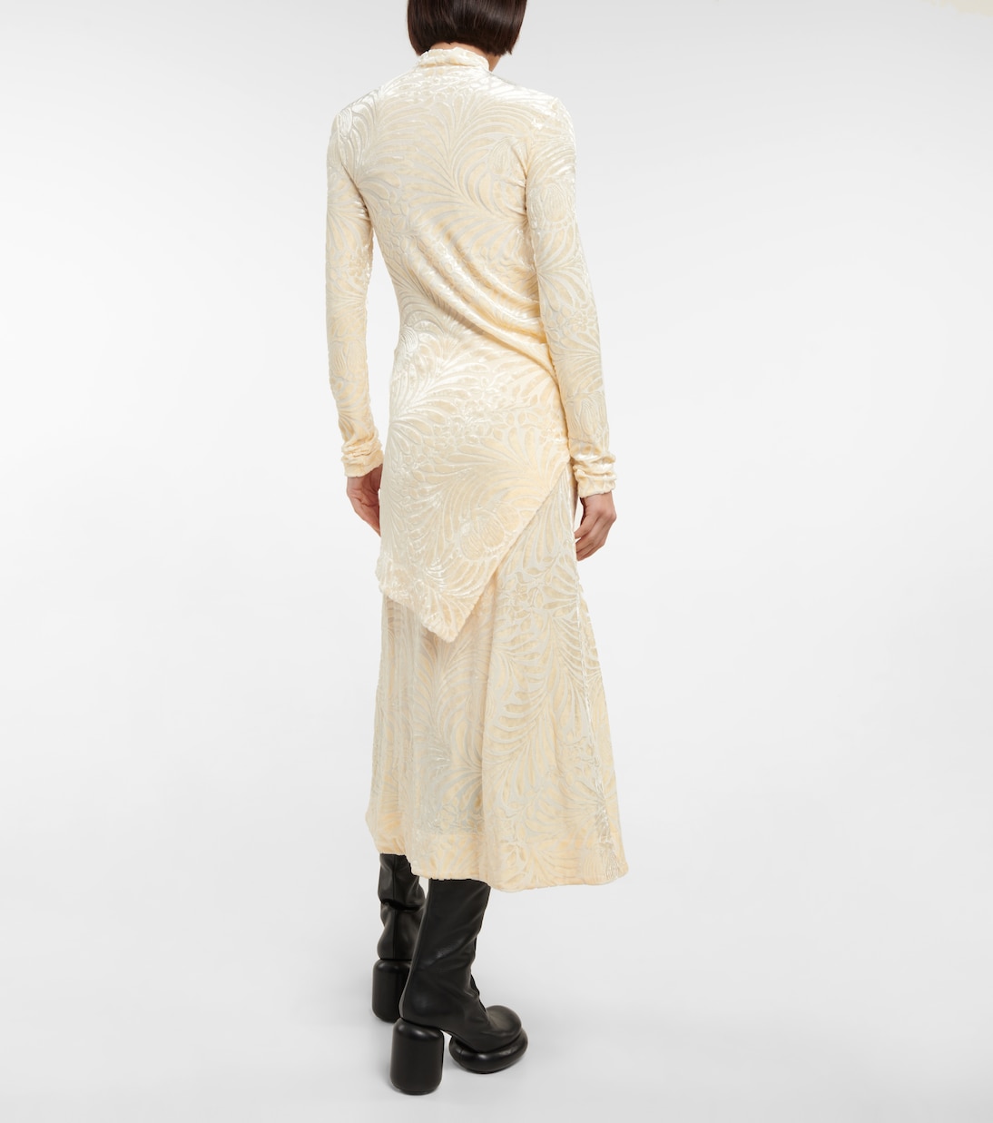 Velvet devoré minidress | Jil Sander
