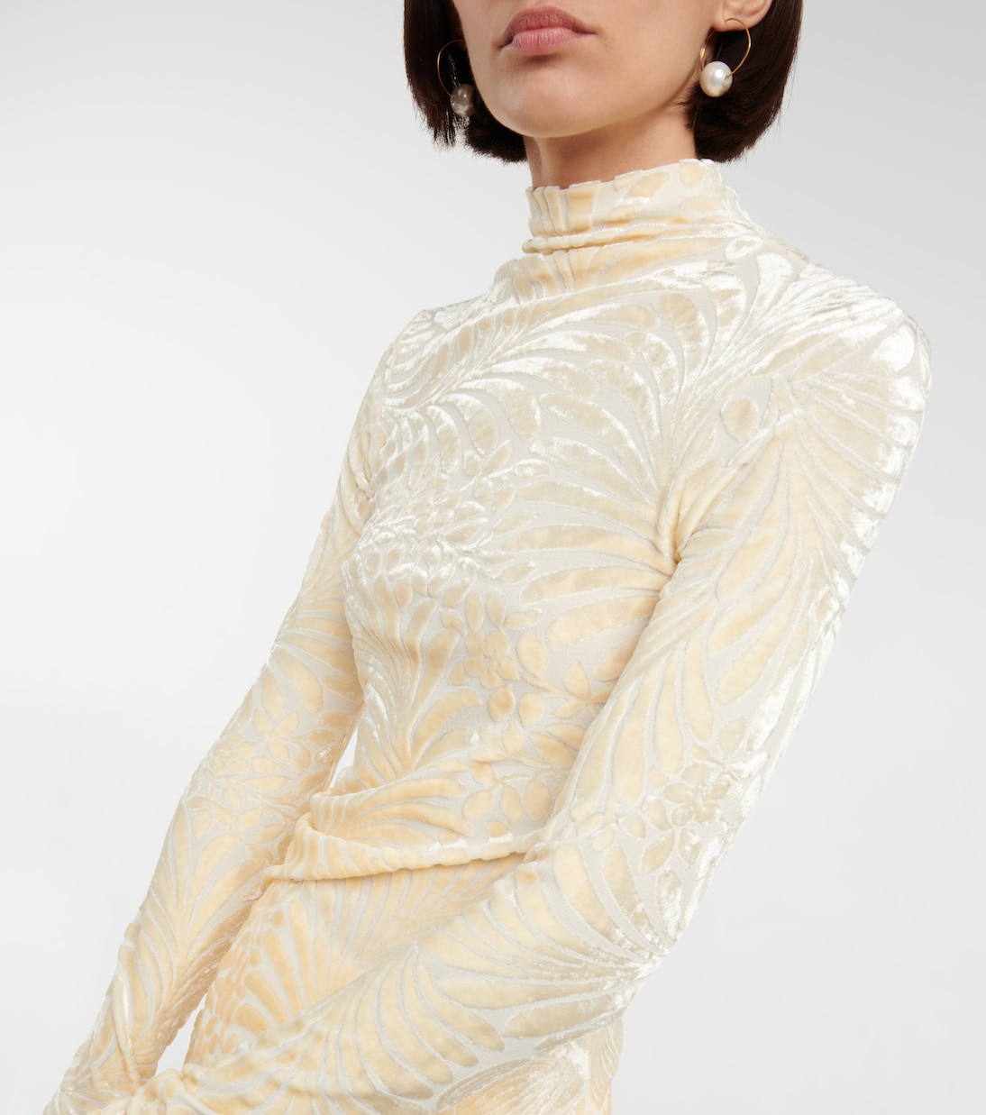 Velvet devoré minidress | Jil Sander