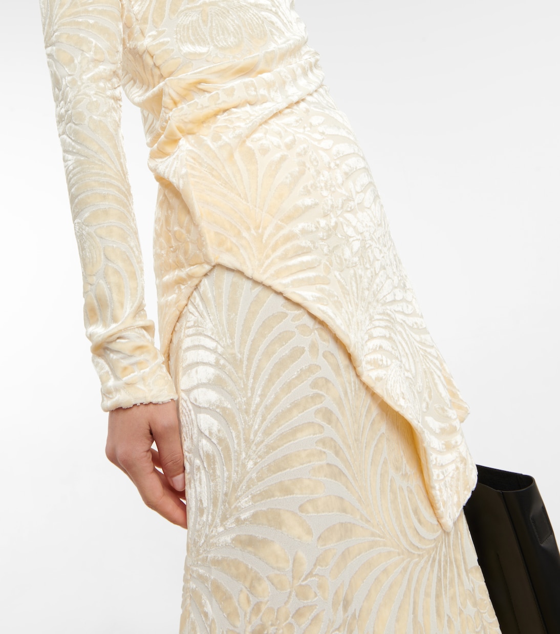 Velvet devoré minidress | Jil Sander