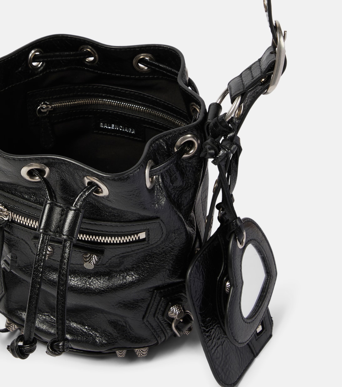 Le Cagole XS leather bucket bag | Balenciaga