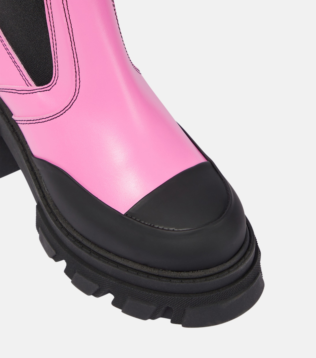 Leather Chelsea ankle boots | Ganni
