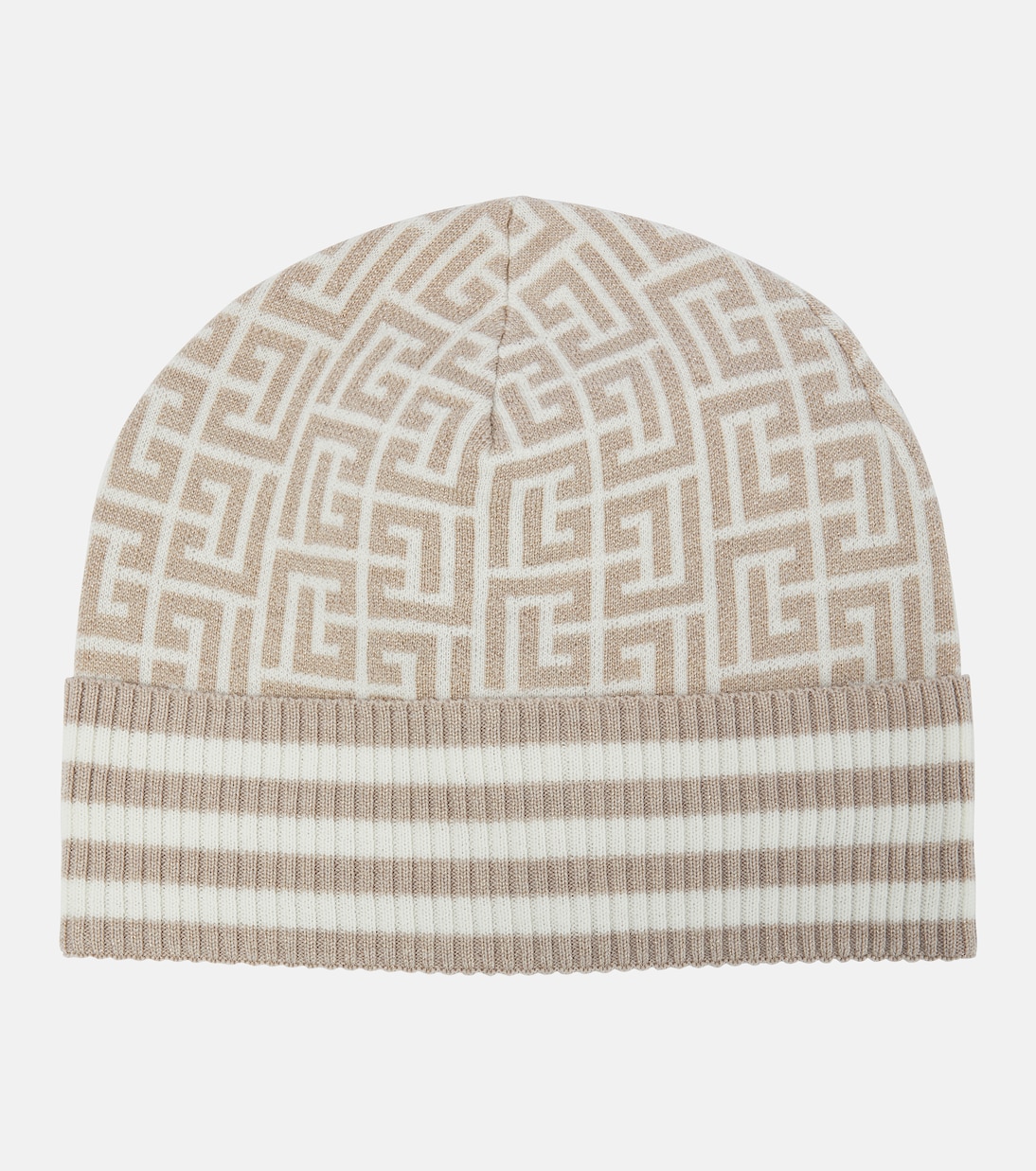 Monogram wool-blend beanie | Balmain