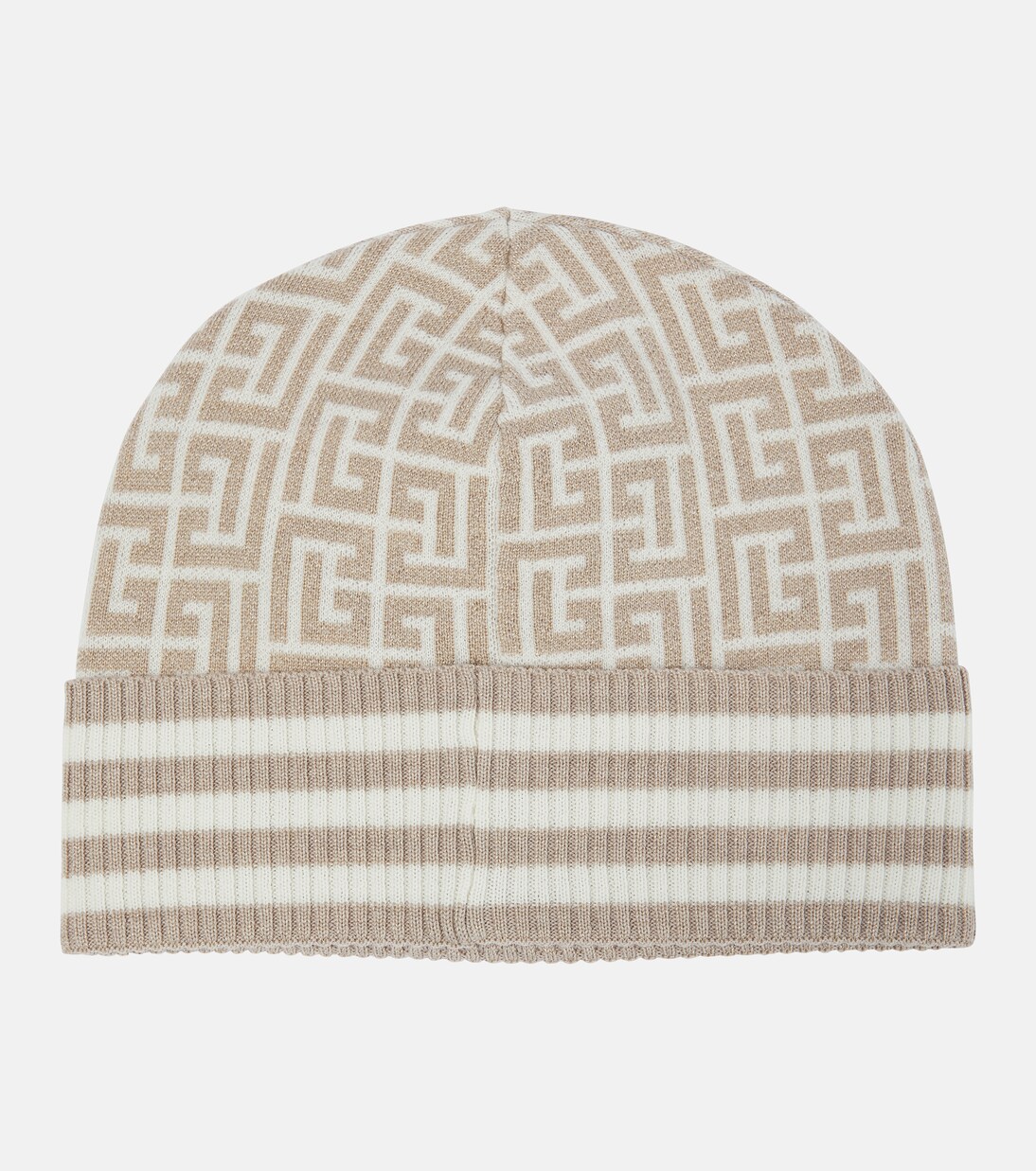 Monogram wool-blend beanie | Balmain