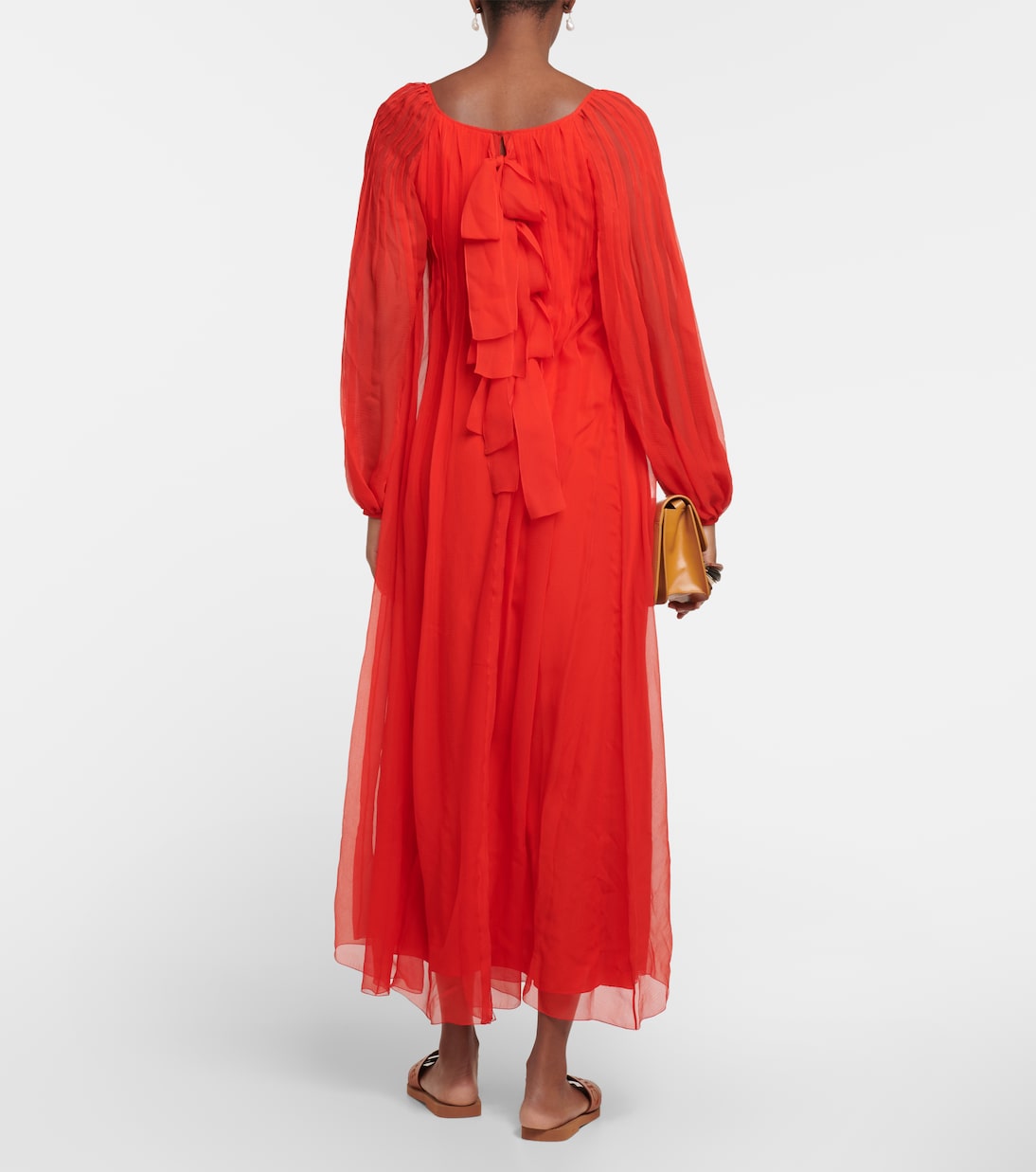 Maxikleid aus Seiden-Musselin | Chloé