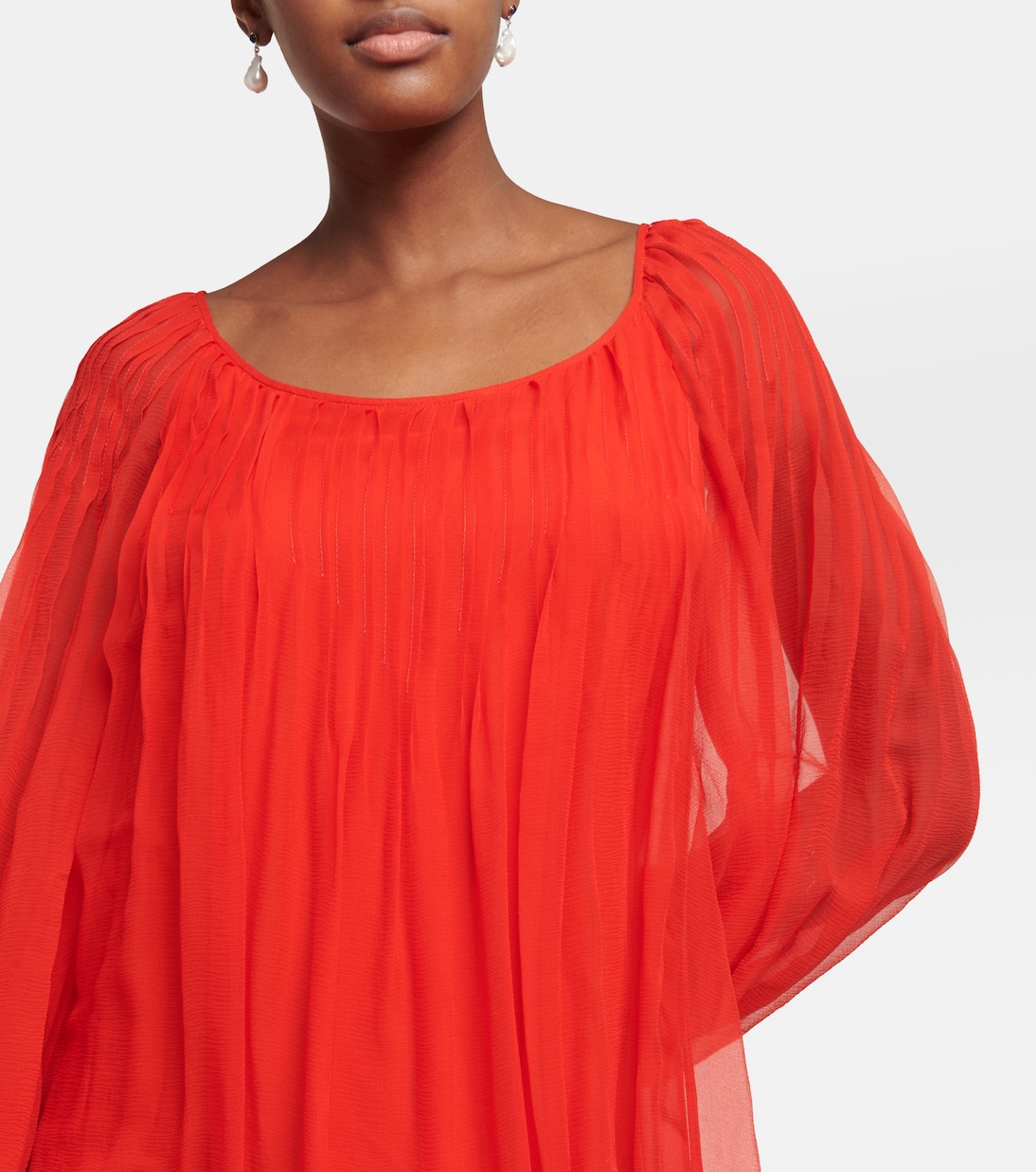 Maxikleid aus Seiden-Musselin | Chloé