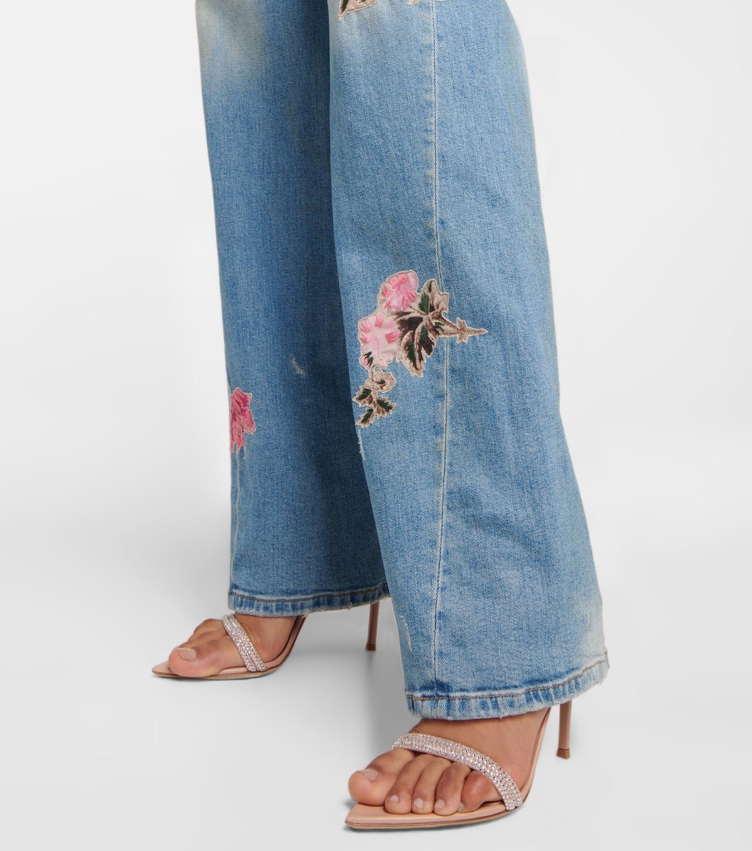 Mules de piel con adornos | Gianvito Rossi
