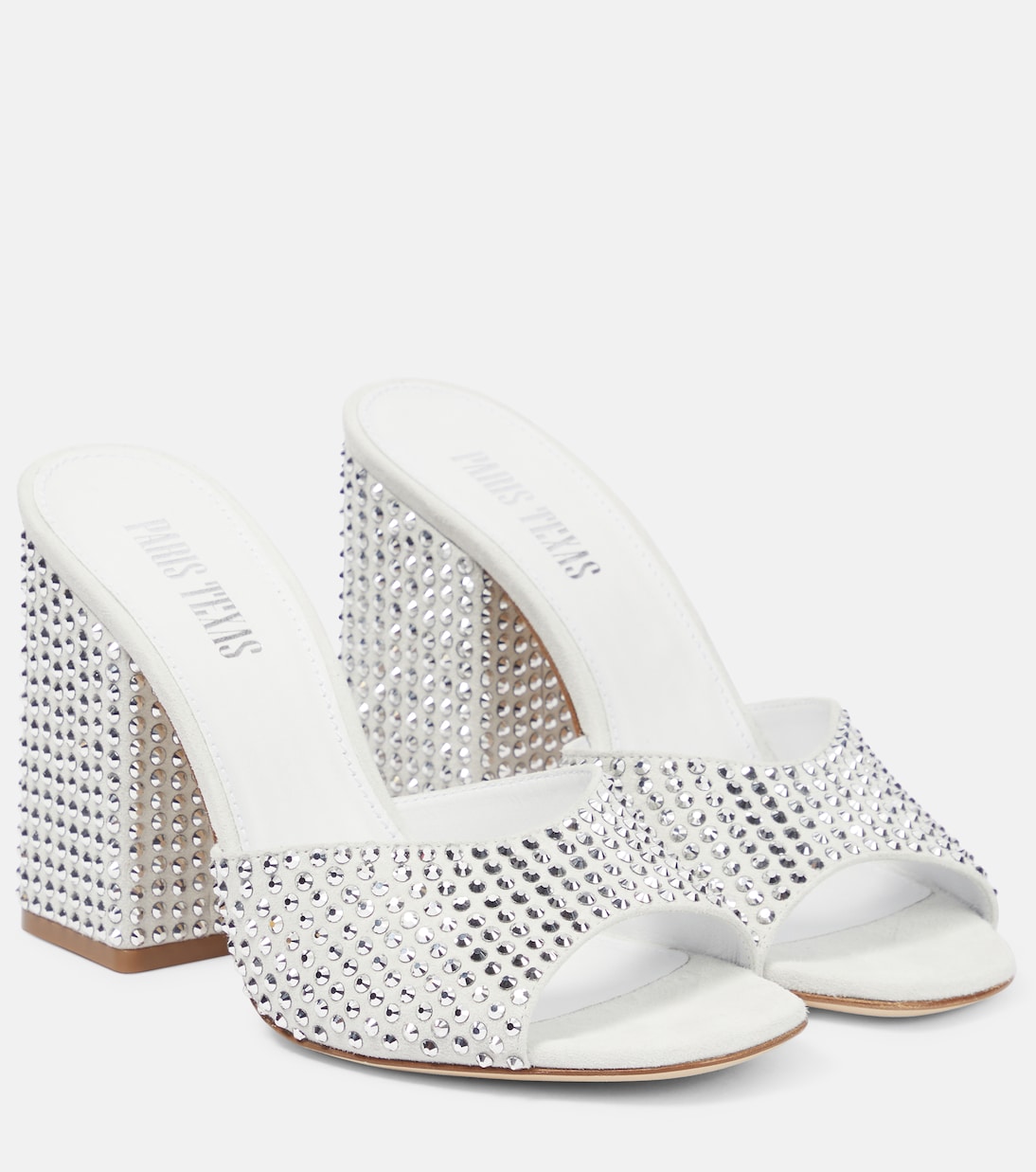 Holly Anja embellished suede mules | Paris Texas