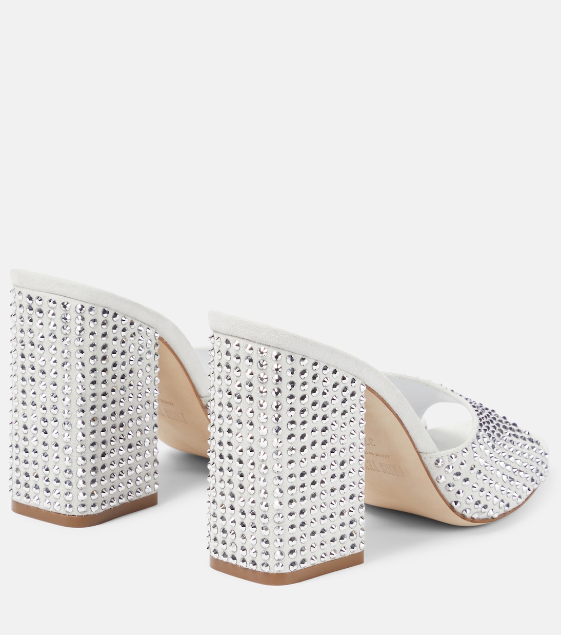Holly Anja embellished suede mules | Paris Texas
