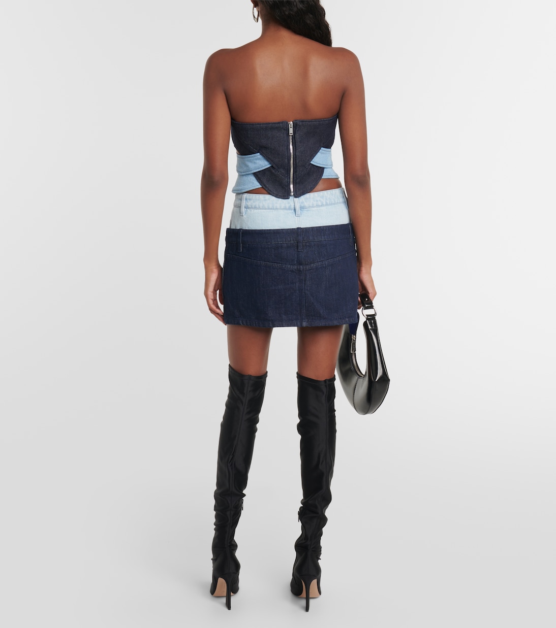 Strapless denim corset top | Dion Lee