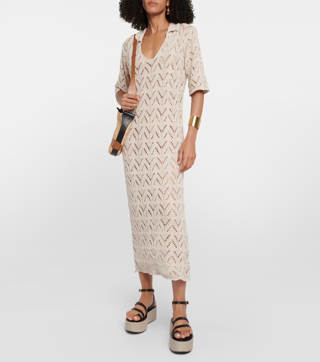 Jacqueline knit midi dress | Velvet