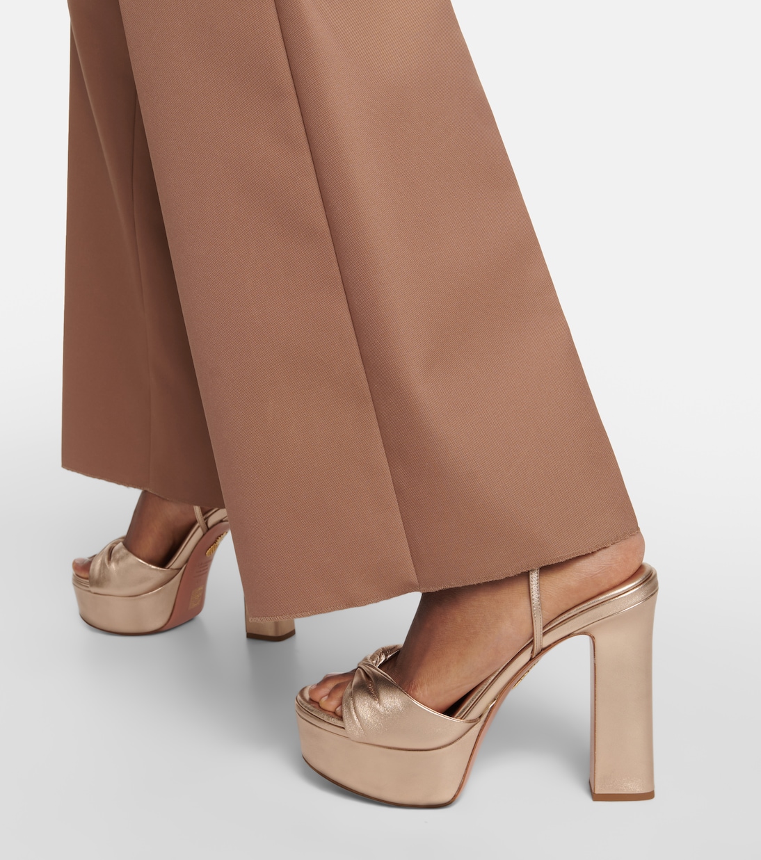 Twist 120 leather platform sandals | Aquazzura