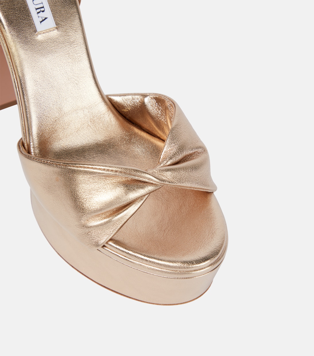Twist 120 leather platform sandals | Aquazzura